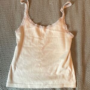 Lace trim brandy tank